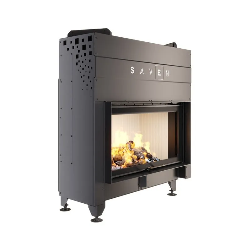 kamin ugradbeni g/saven energy up 90x50 (19,0 kw) eco - bijeli šamot - slika 2