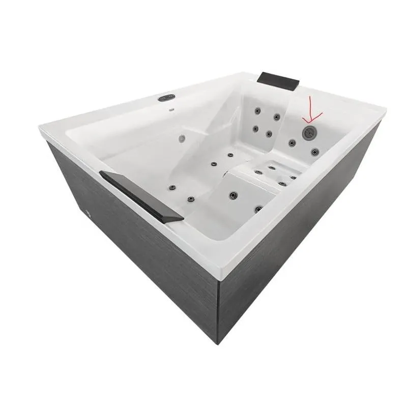 bazen hidromasažni - jacuzzi vanjski zadar - bijeli 190x140x70 cm, uključen pokrov i stepenice - slika 19