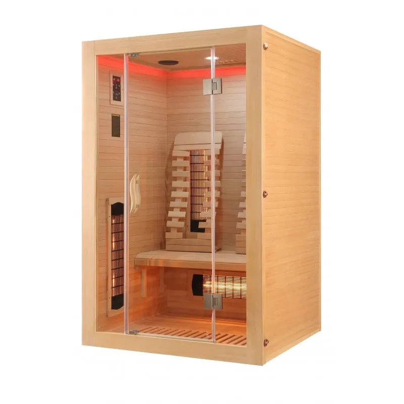 sauna infracrvena kabina malmö 2 za 2 osobe 120x105x190 cm - slika 15