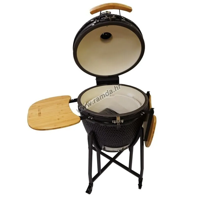 roštilj kamado fish pattern crni fi 24", 60 cm - slika 4