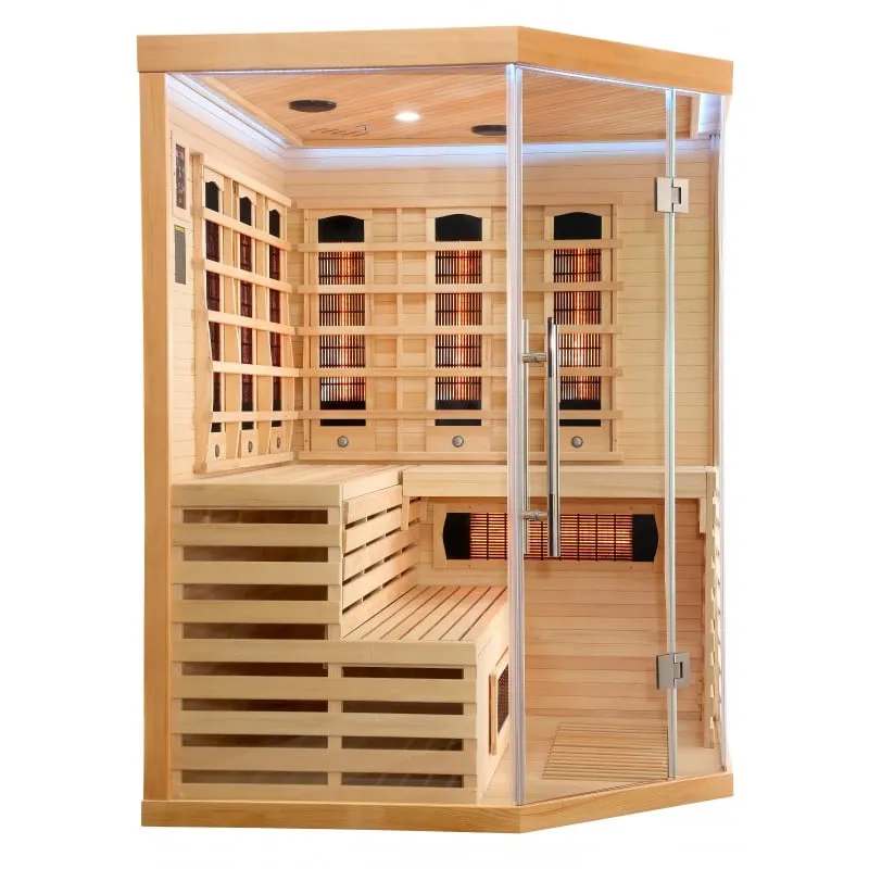 sauna deluxe infracrvena za 3-4 osobe 150x150x200 cm - slika 9