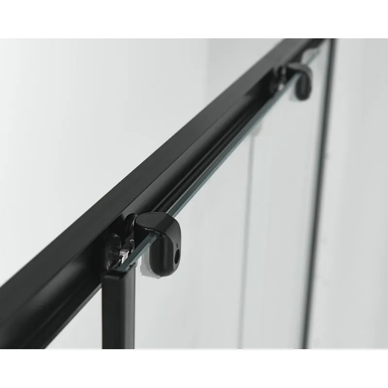pravokutna tuš kabina 78,5-90x190cm profili u crnom staklu debljine 5 mm - slika 4
