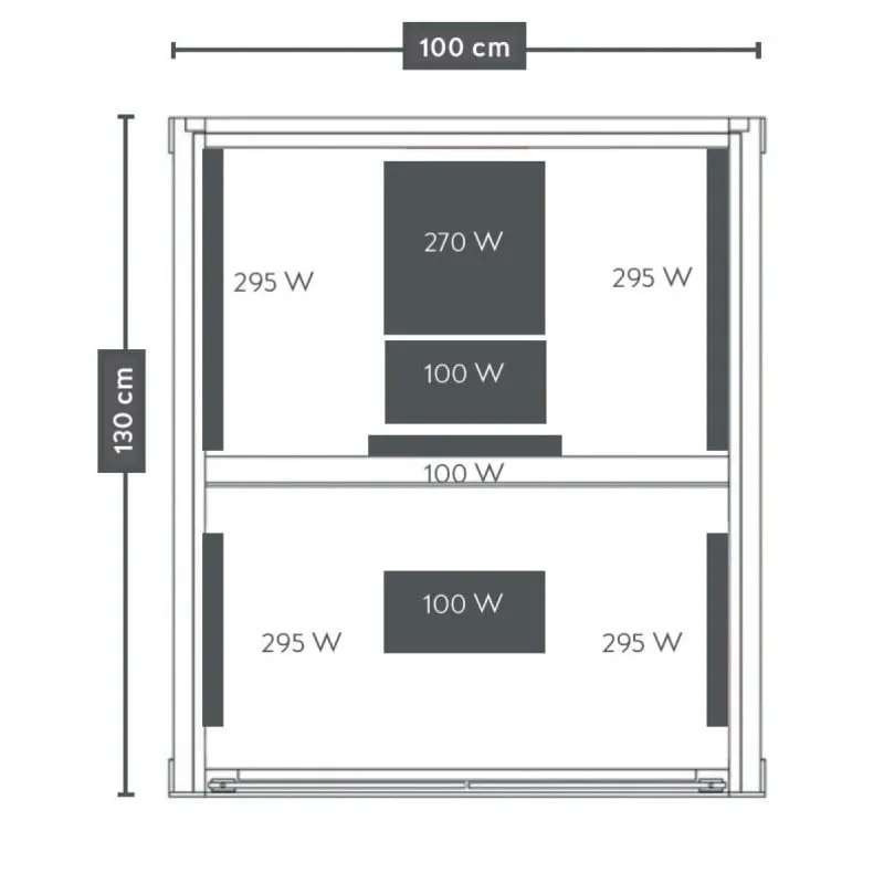 sauna infracrvena carbon 1 za 1 osobu 100x130x195 cm - slika 13