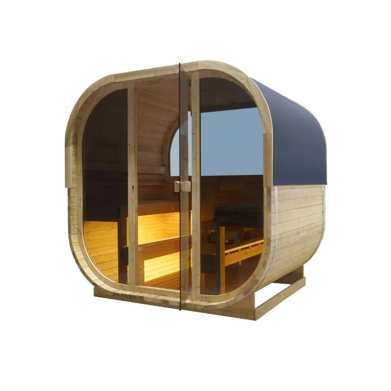 sauna hanko vanjska za 6 osoba 210x180x210 cm - slika 2