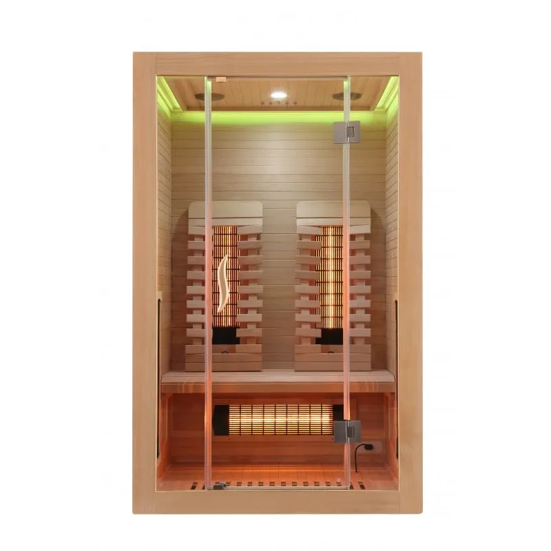 sauna infracrvena kabina malmö 2 za 2 osobe 120x105x190 cm - slika 17