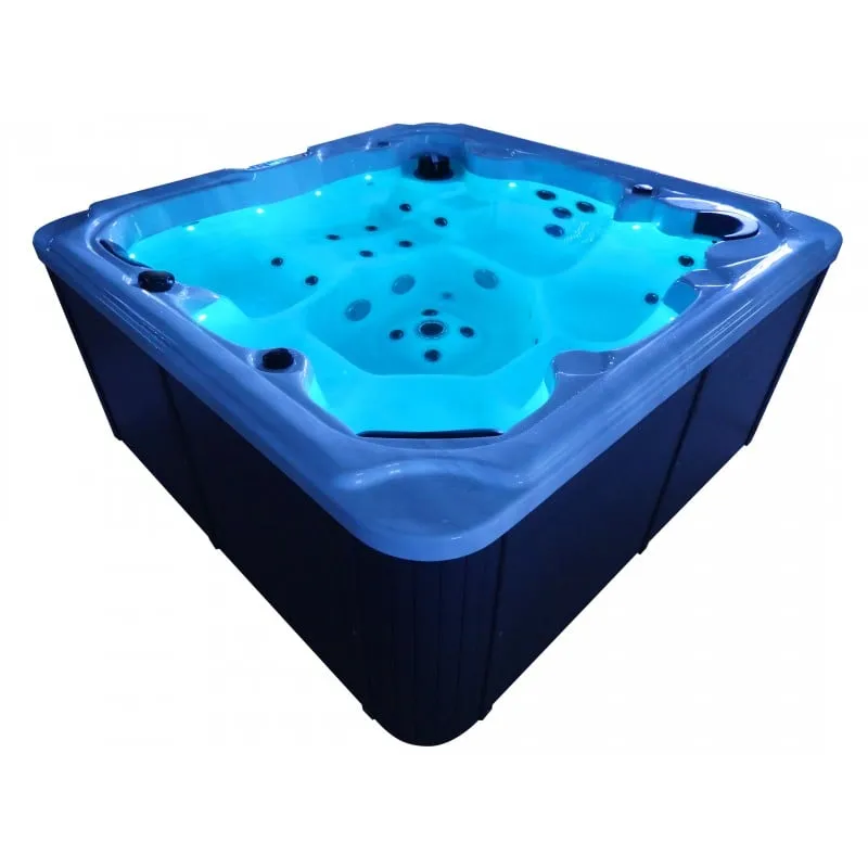 bazen hidromasažni- jacuzzi vanjski oasis maxi - bijeli mramor 210x210x95 cm - slika 19