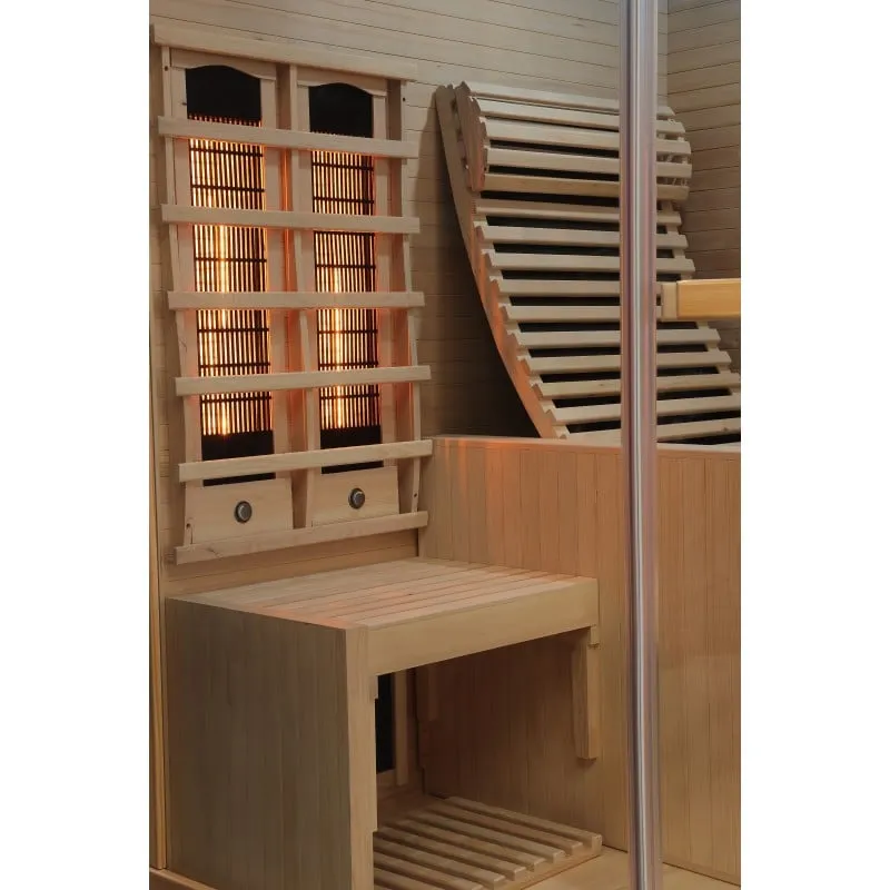 sauna carbon 3 infracrvena za 2 osobe 150x150x195 cm - slika 9