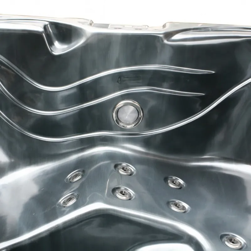 bazen hidromasažni - jacuzzi vanjski tahiti - sivi mramor 200x200x88 cm - slika 7