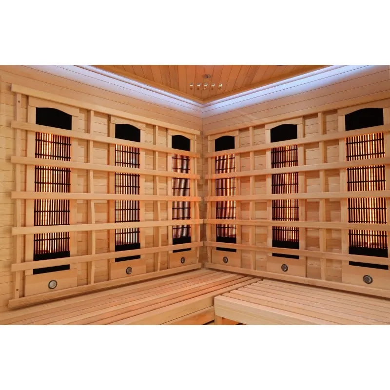 sauna deluxe infracrvena za 3-4 osobe 150x150x200 cm - slika 2