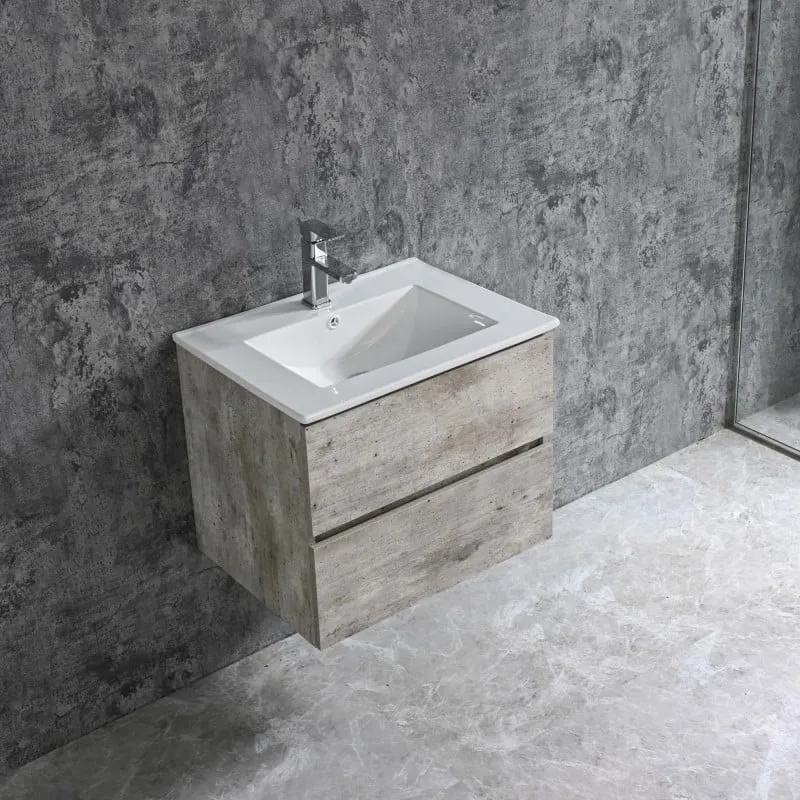 kupaonski ormarić corbo 60cm sivi - slika 2