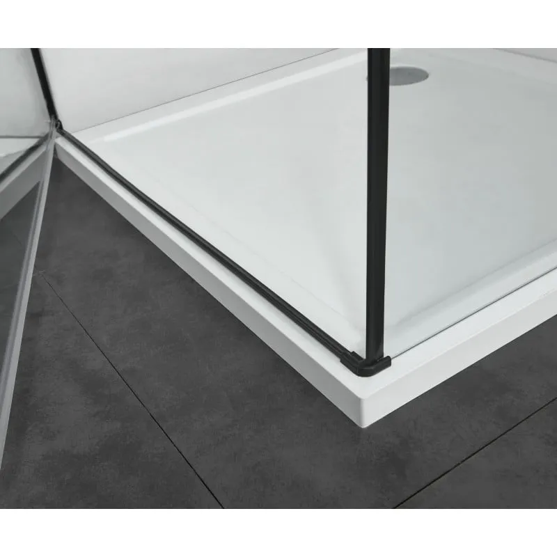 vrata za okretanje 90cm crna mat 88-90x195cm - slika 2