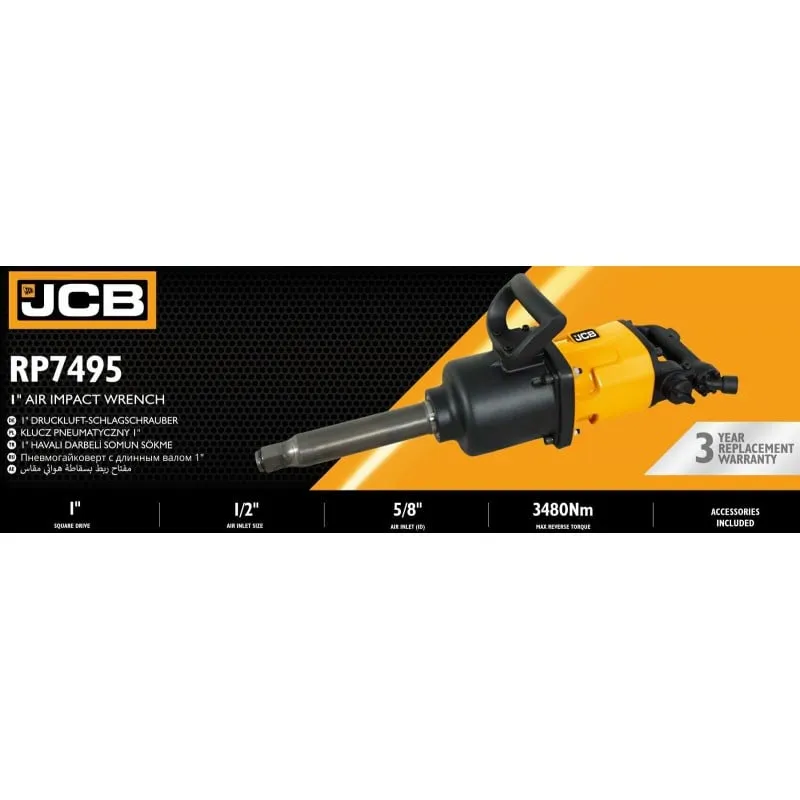 pneumatski udarni odvijač 1" 3480 nm jcb-rp7495 - slika 2
