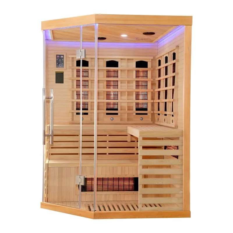 sauna deluxe infracrvena za 3-4 osobe 150x150x200 cm - slika 10