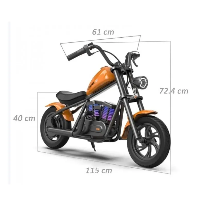 hyper gogo cruiser 12 plus električni motocikl za djecu - plavi - slika 8