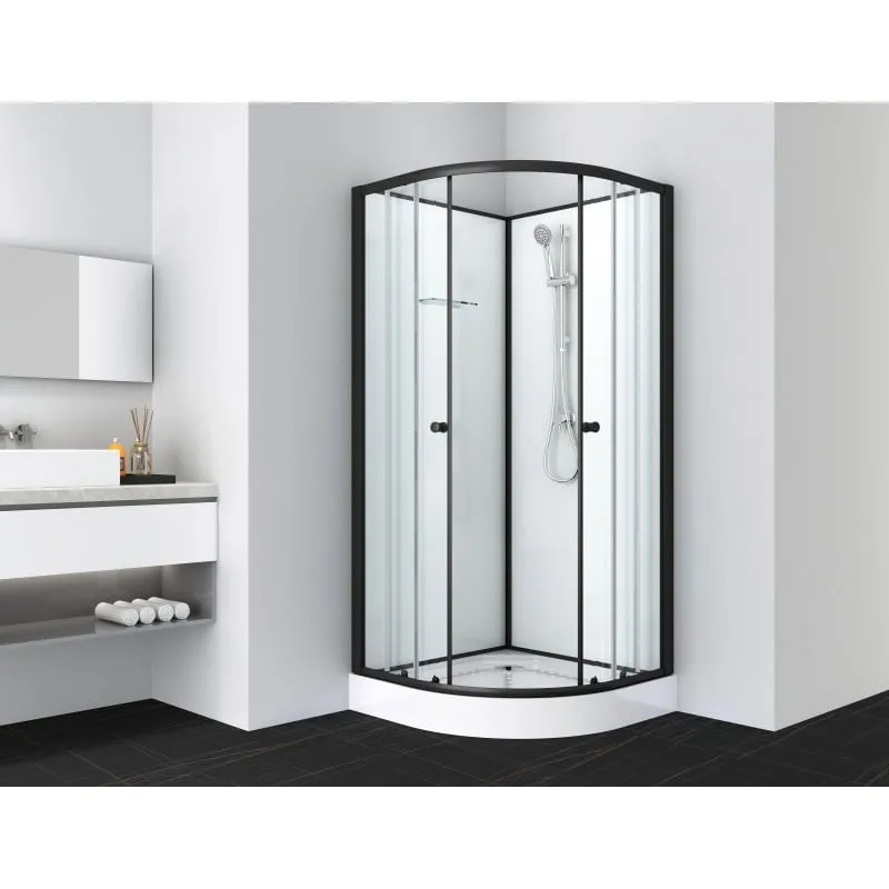 Tuš kabina BIJELA 2 crna 90x90x203cm - Mihovljan, Čakovec