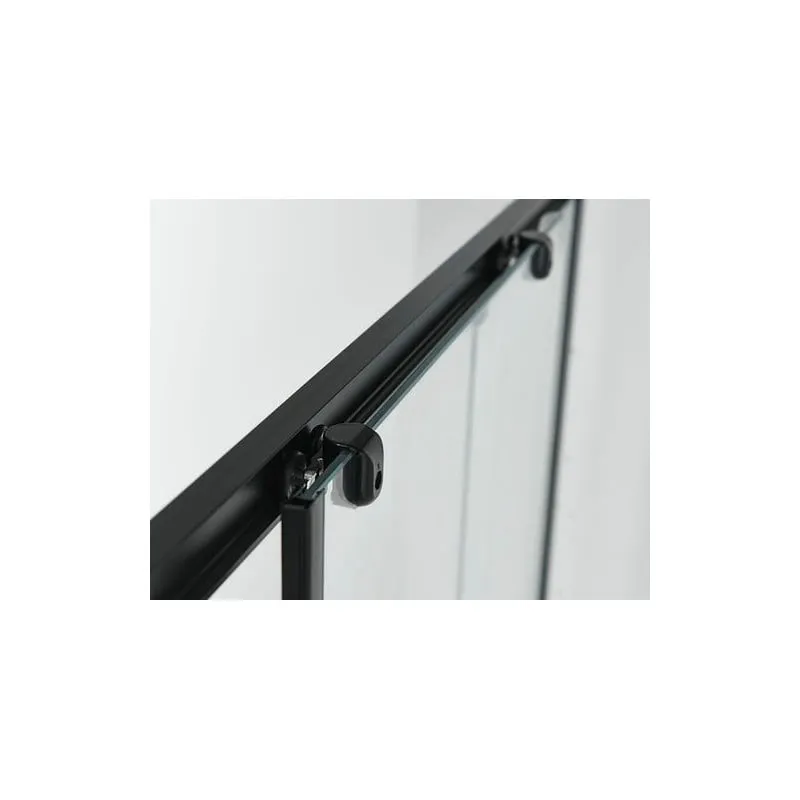 klizna vrata crna 98-102x195cm s mekim zatvaranjem - slika 4