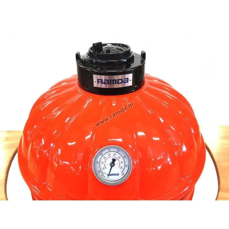 roštilj kamado žar pumpkin narančast fi18" fi46cm - slika 5