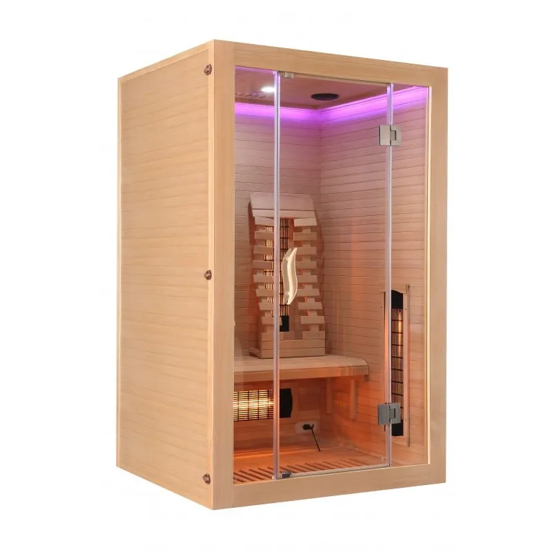 sauna infracrvena kabina malmö 2 za 2 osobe 120x105x190 cm - slika 20