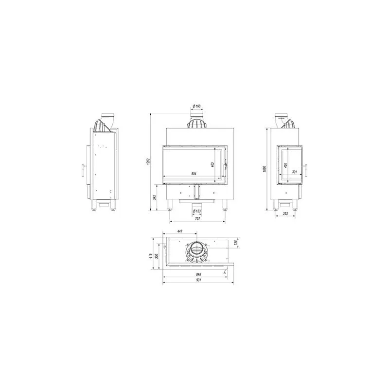 lucy 14 slim/l/bs ugradbeni kamin - slika 5