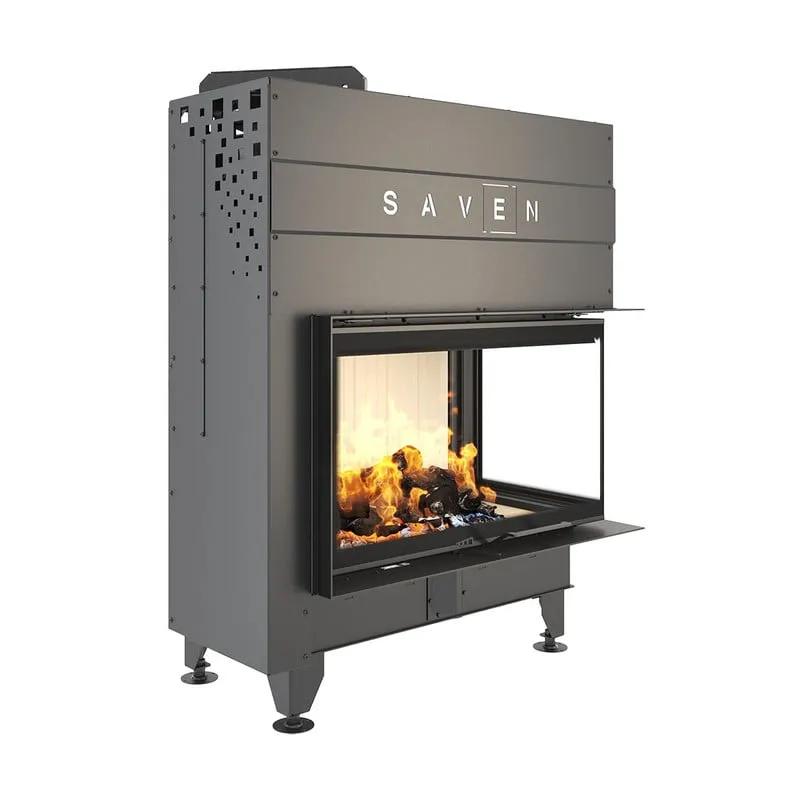 kamin ugradbeni g/saven energy up 85x50x47r (17,0 kw) - bijeli šamot - slika 2