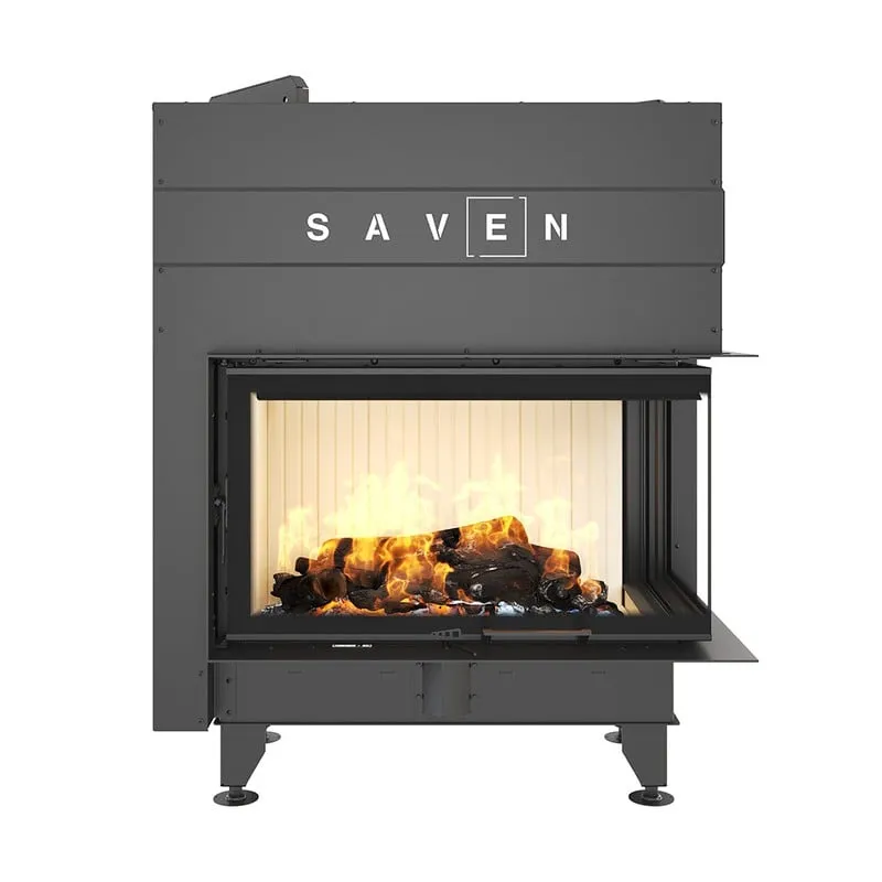 kamin ugradbeni g/saven energy up 85x50x47r (17,0 kw) - bijeli šamot - slika 3