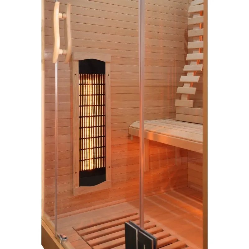 sauna infracrvena kabina malmö 2 za 2 osobe 120x105x190 cm - slika 7