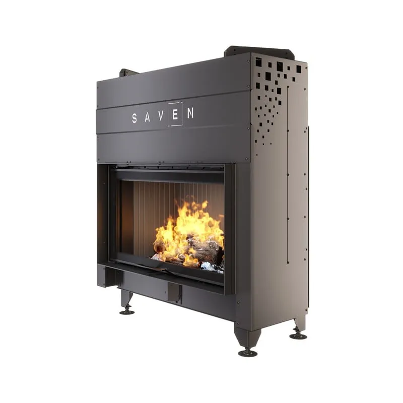 kamin ugradbeni g/saven energy up 90x50 (19,0 kw) eco - crni šamot - slika 3