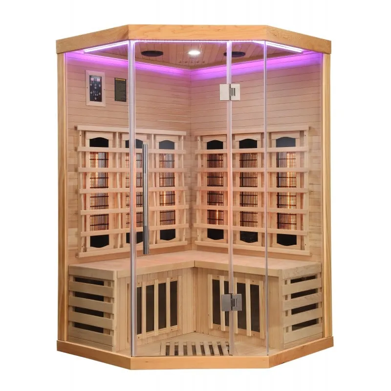 sauna supreme infracrvena za 2 osobe 120x120x190 cm - slika 18