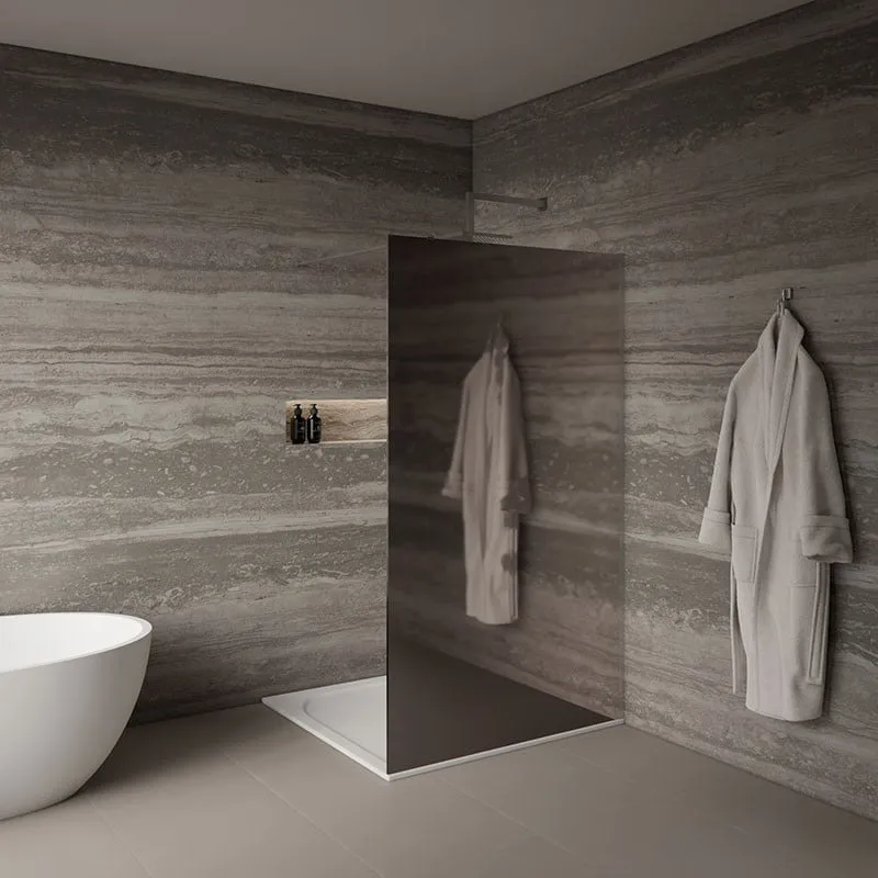 vetro mirror 100f chrome tuš stijena 100x200cm - slika 2