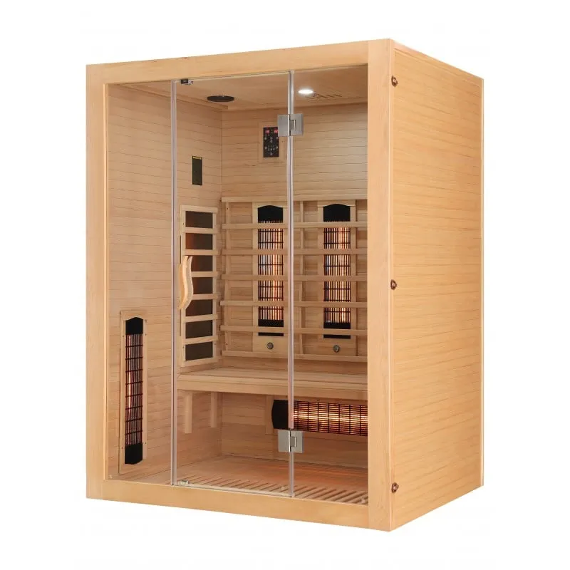sauna infracrvena otvorena za 3 osobe 150x120x200 cm - slika 2
