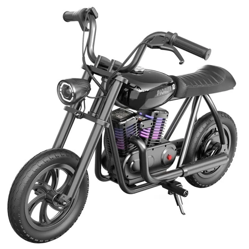hyper gogo pioneer 12 plus električni motocikl za djecu - crni - slika 2