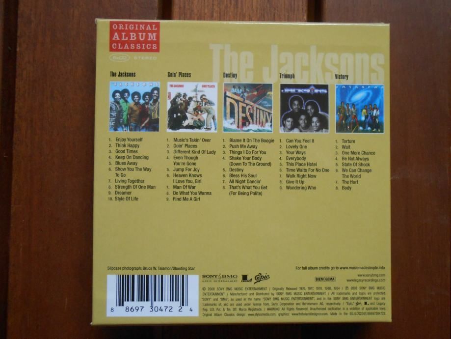 the jacksons ‎– original album classics - slika 2