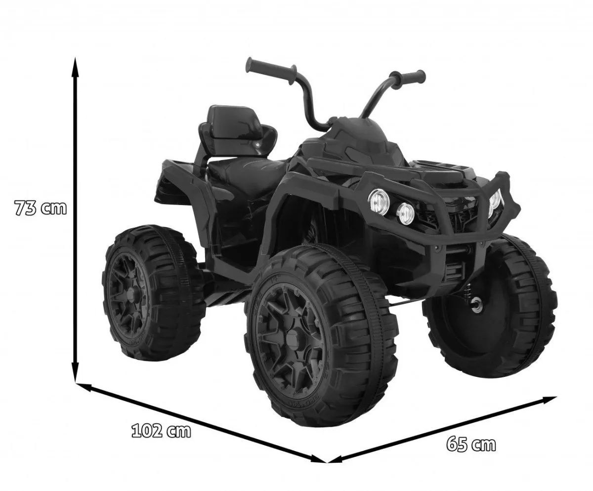 quad na akumulator atv - crni - slika 3