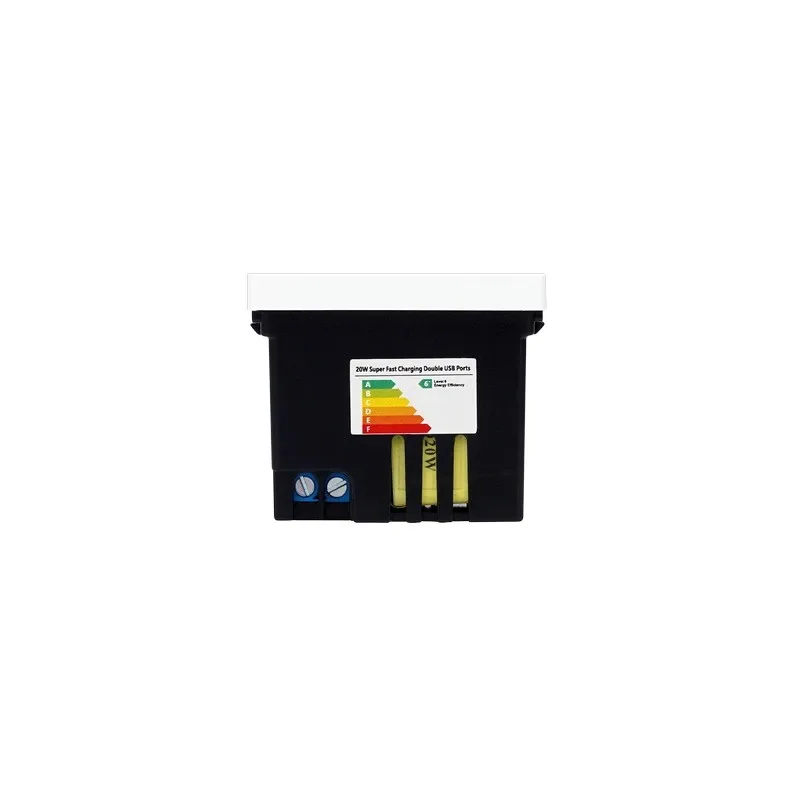 1/2 usb utičnica 20w super brza usb a+c modul - slika 6