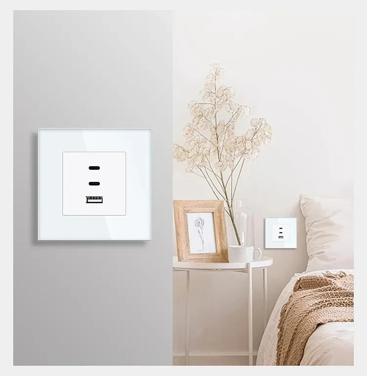 65w trostruka usb utičnica sa super brzim punjenjem modul - slika 2
