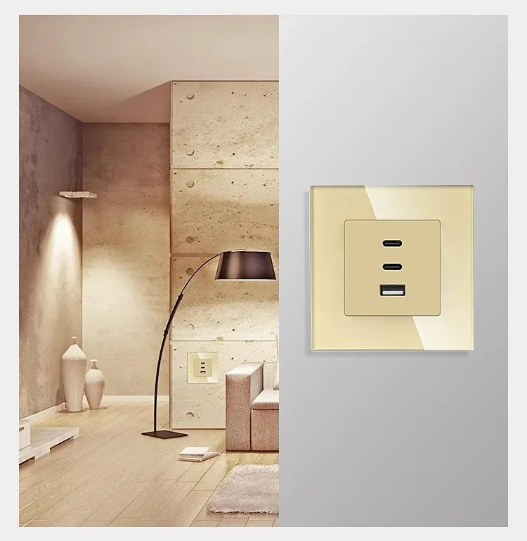 65w trostruka usb utičnica sa super brzim punjenjem modul - slika 4