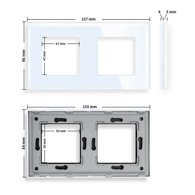 dvostruki stakleni okvir s 1.2mm metalnim držačem - slika 7