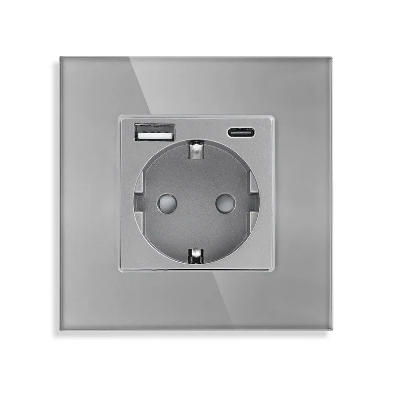 obična utičnica eu s usb a+c 16a modul - slika 2