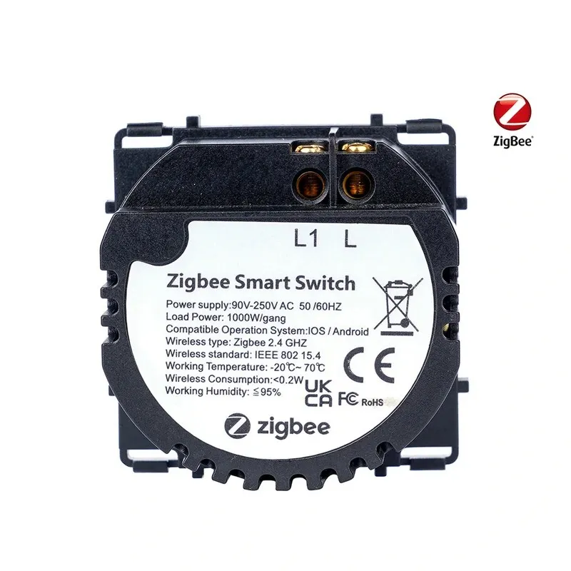 zigbee pametni jednostruki prekidač bez nule 1000w/gang - slika 3