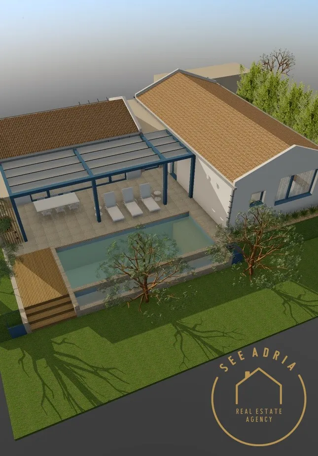 građevinsko zemljište sa projektom, lovrečica - slika 3