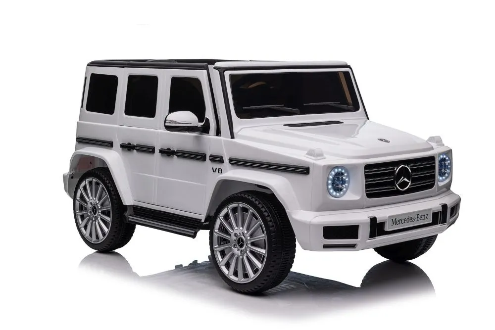 licencirani auto na akumulator mercedes g500 4x4 - bijeli - slika 19