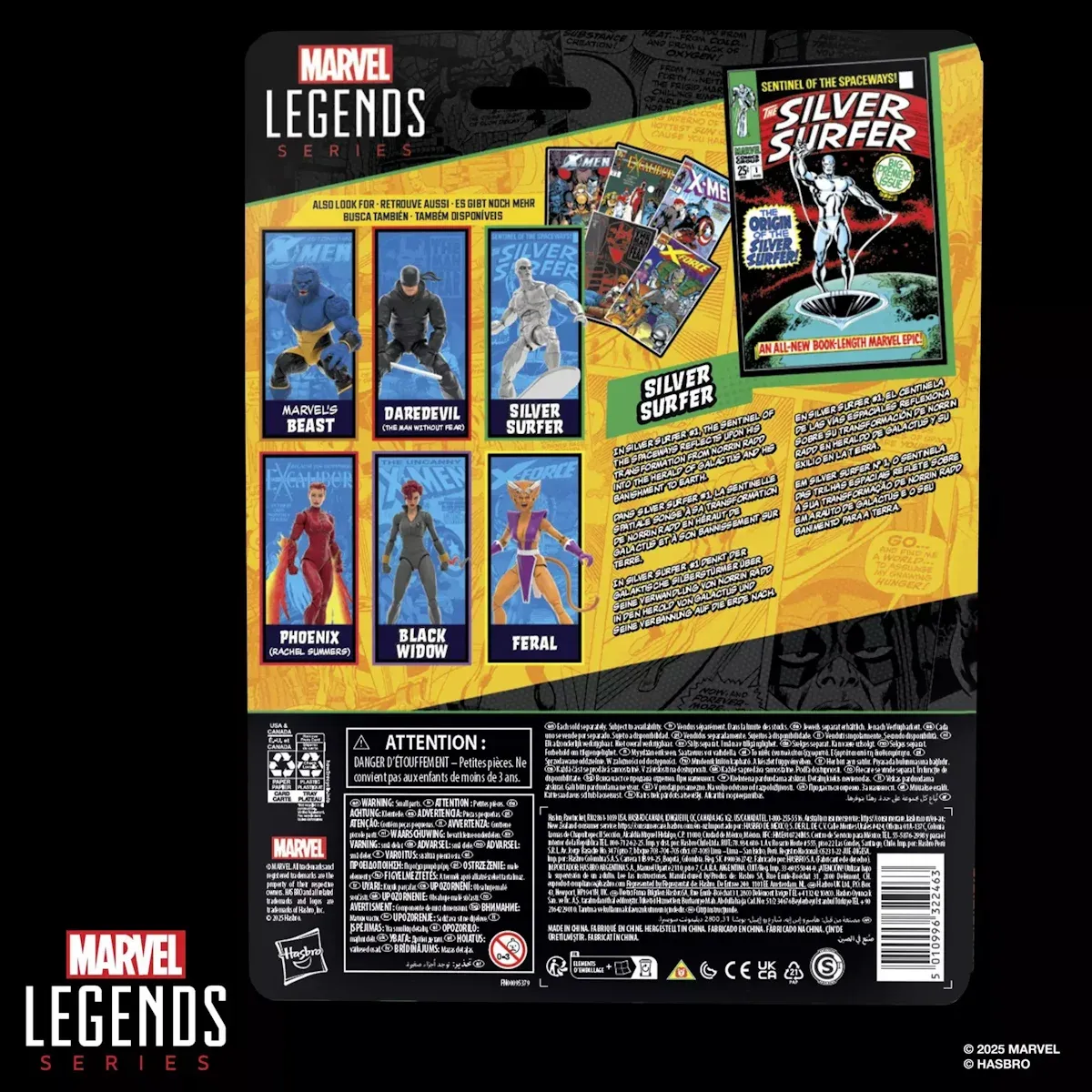 marvel legends series: silver surfer figura, 15cm - slika 11
