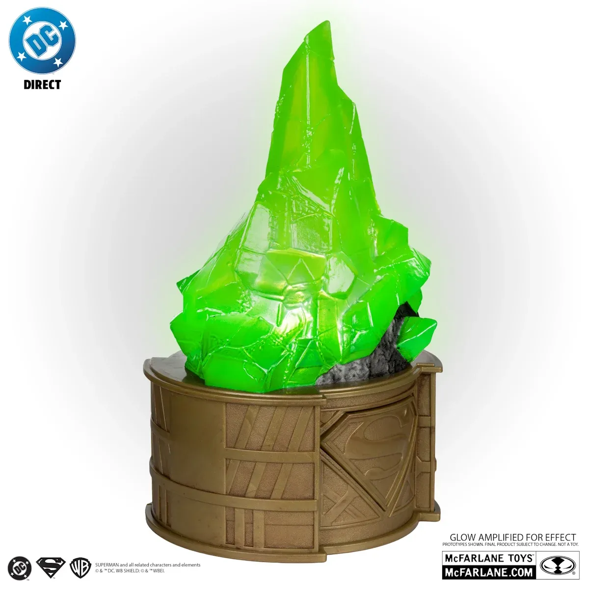 superman glowing kryptonite display replica - slika 5