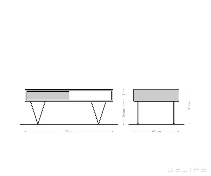 klub stolić stonegrace 115x60cm, materijal: bagrem - slika 6