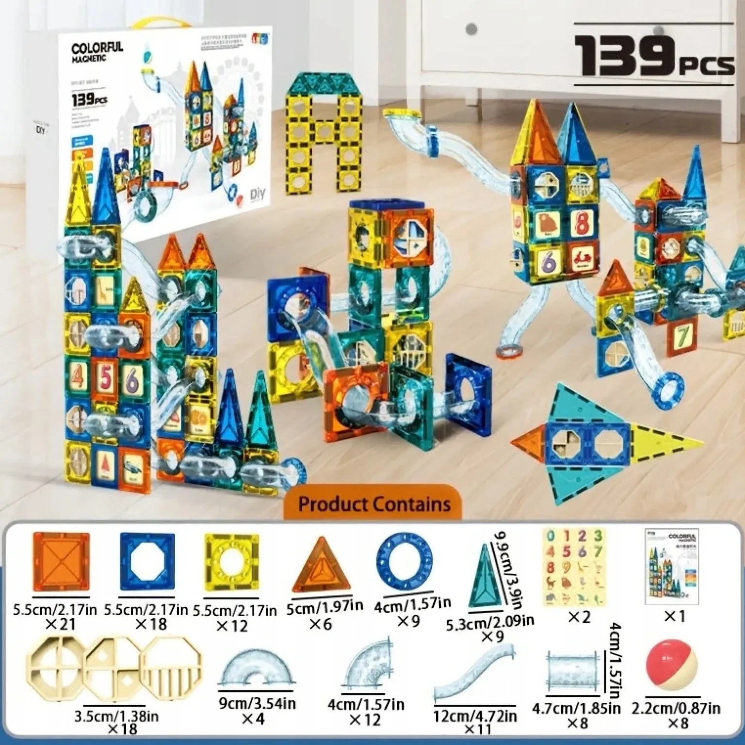 magnetne kocke steam – set od 139 dijelova - slika 2