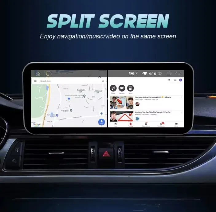audi a4 a5 original android 12,3" multimedija carplay navigacija kamer - slika 16
