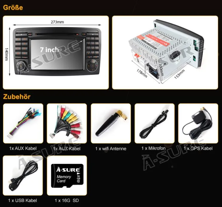 mercedes ml w164 original auto radio parking kamera - slika 3