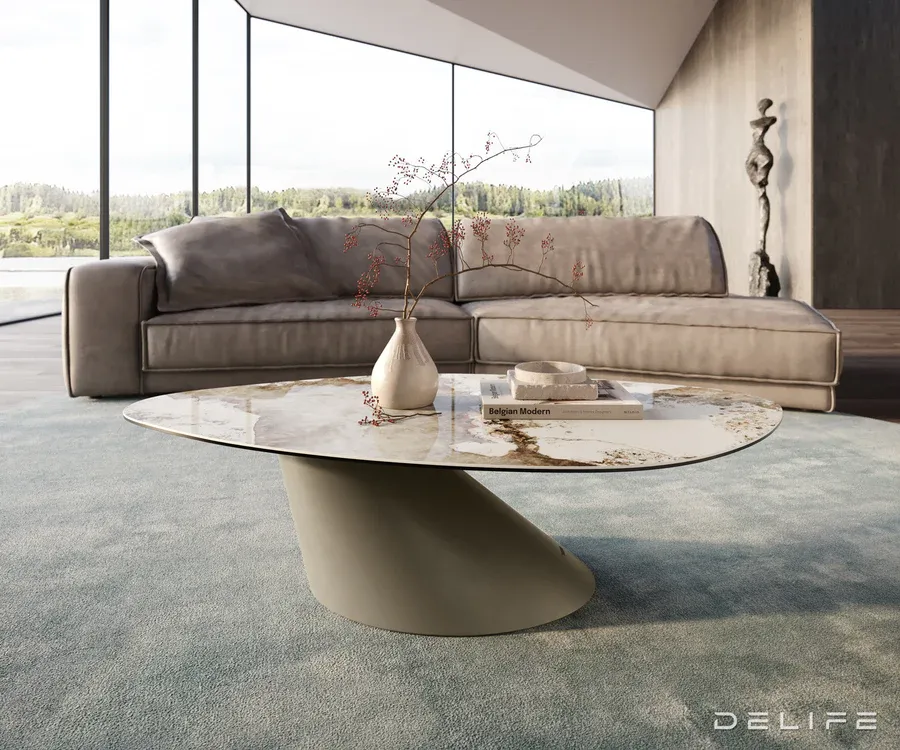 Klub stolić Edge 140x76cm, Materijal: Keramika Minas Melange - Čakovec