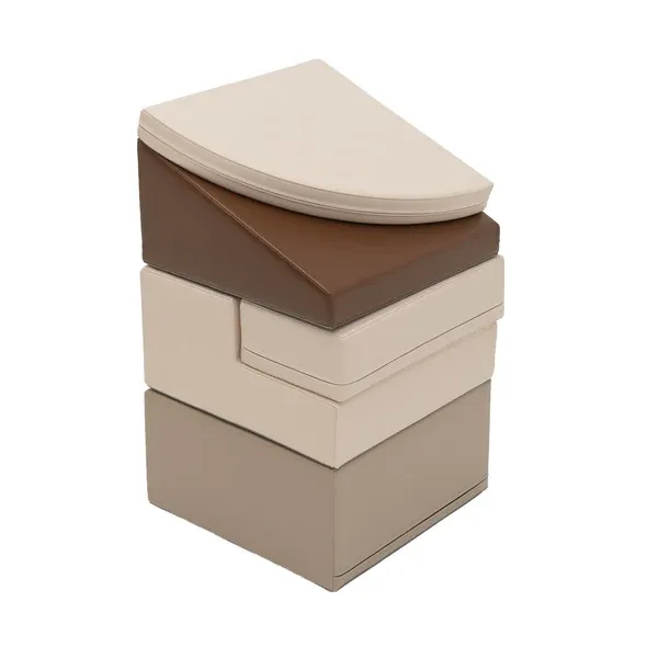set od 5 pjenastih blokova soft play - chocolate dune corner climber - slika 4