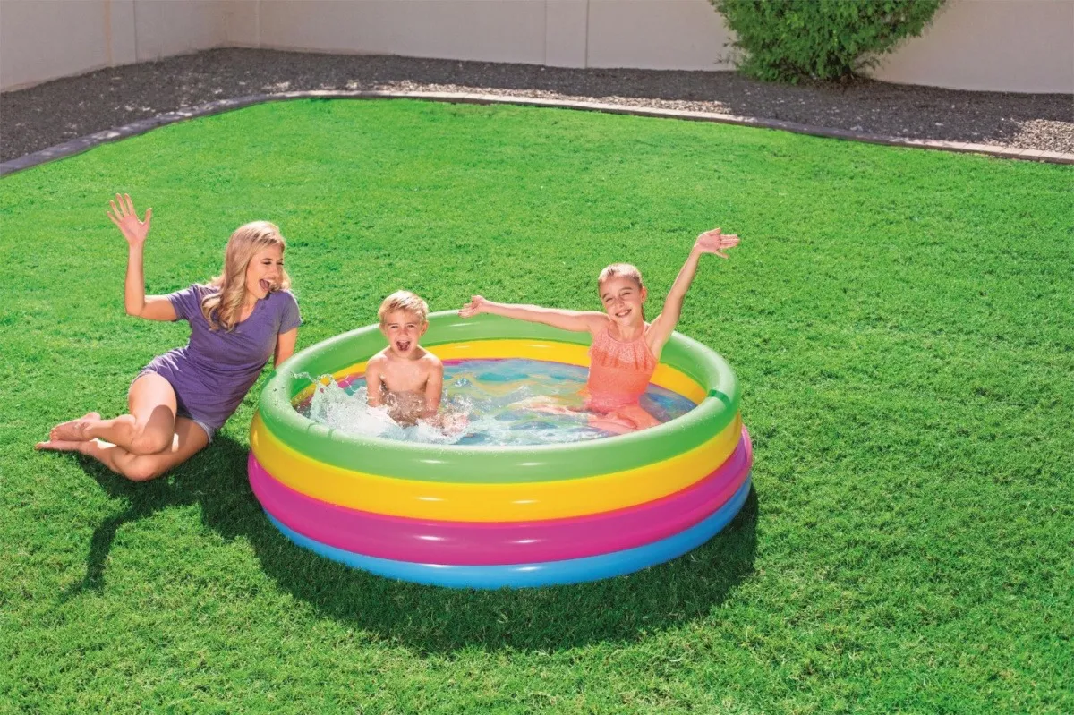bazen na napuhavanje rainbow colors 1 57 46cm bestway - slika 4